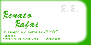 renato rafai business card